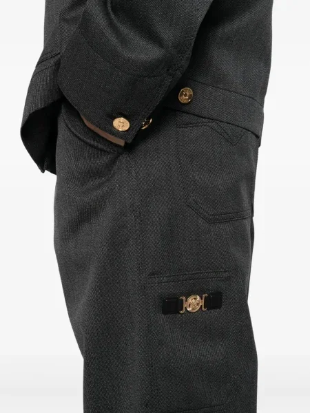 Pantaloni Versace de lână negru