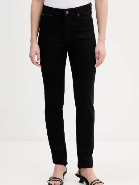 Guess Jeans blugi skinny pentru femei negru