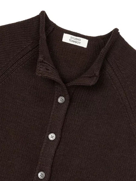 Scurt cardigan Tomboy maro