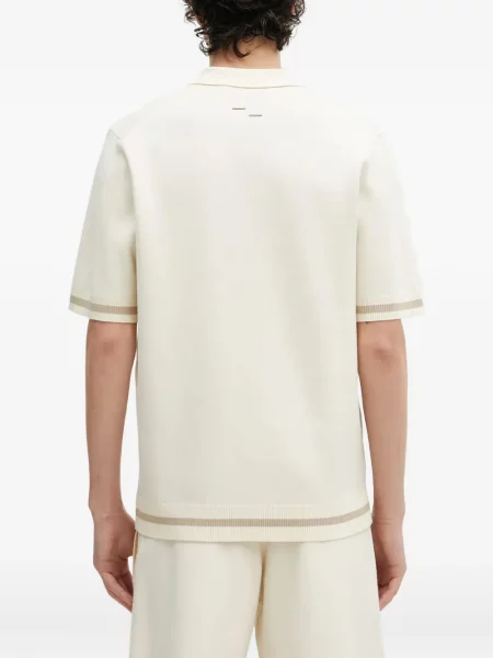 Polo Filling Pieces tricotate alb