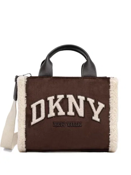 Шопинг чанта Dkny кафяво