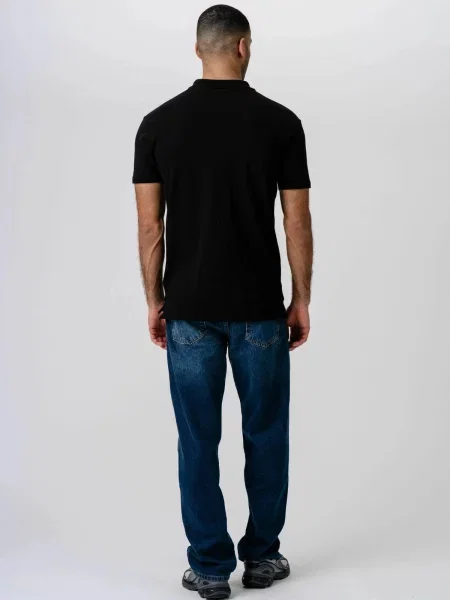 TEESHOPPEN Cămașă Muscle Polo negru