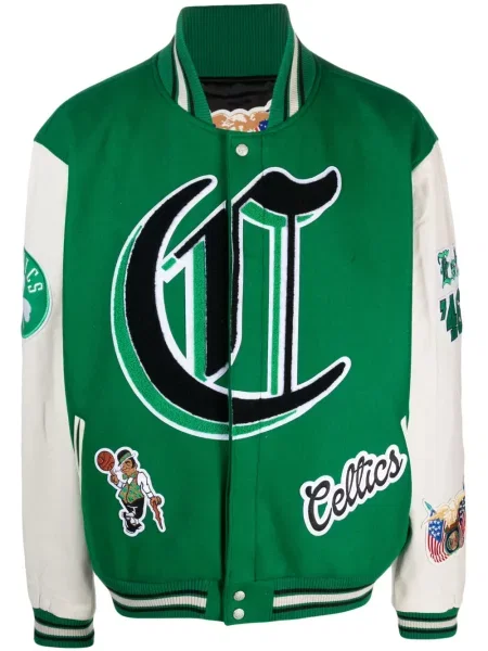 Geacă bomber Jeff Hamilton verde