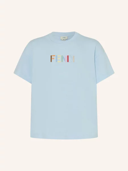 Fendi Koszulka blau różowa