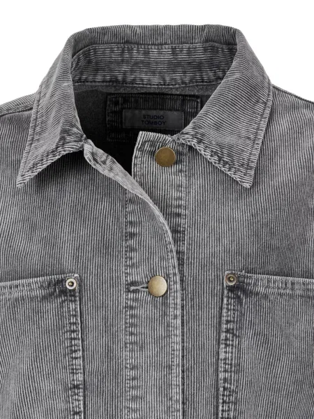 Geacă de blugi Studio Tomboy de catifea cord gri