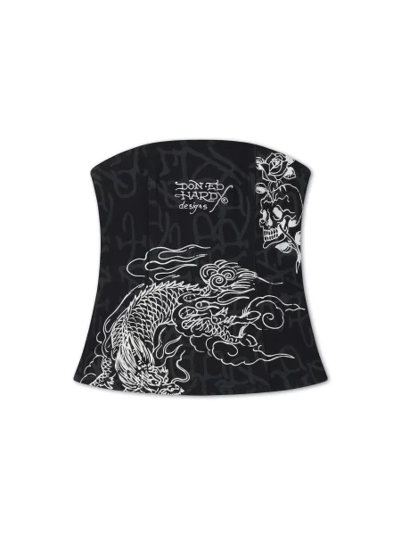 Ed Hardy Top negru alb