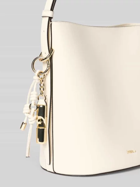 Torebka ze skóry z detalem z logo model ROXIE' Furla biała