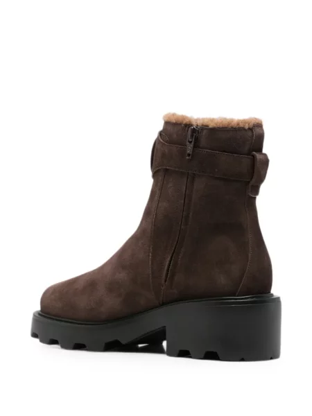 Botine Valentino Garavani din piele maro