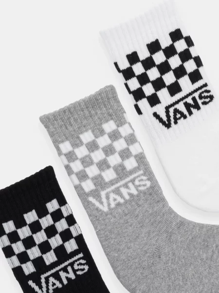 Vans Detské ponožky Classic Check Crew biela