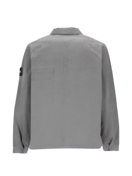 Дънкова риза Stone Island камъни сиво