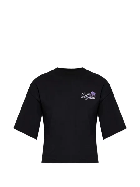 Cropp tricou Diesel cu model floral cu imagine negru