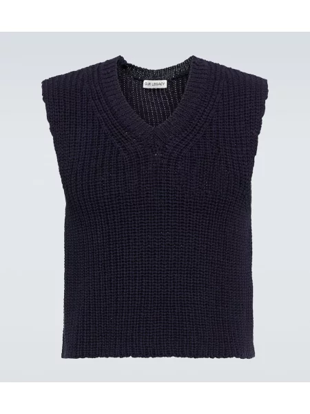 Pleten pleteni telovnik Our Legacy modra