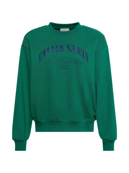 Geacă de blugi Calvin Klein Jeans cu autograf verde