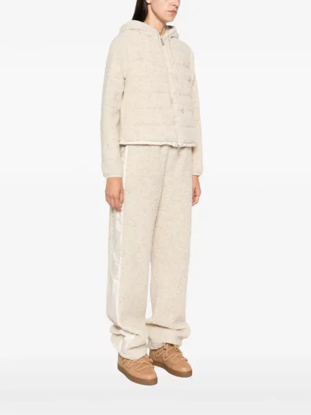 Matlasat geacă cu puf Moncler din fleece