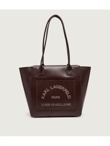 Geantă shopper Karl Lagerfeld din piele maro