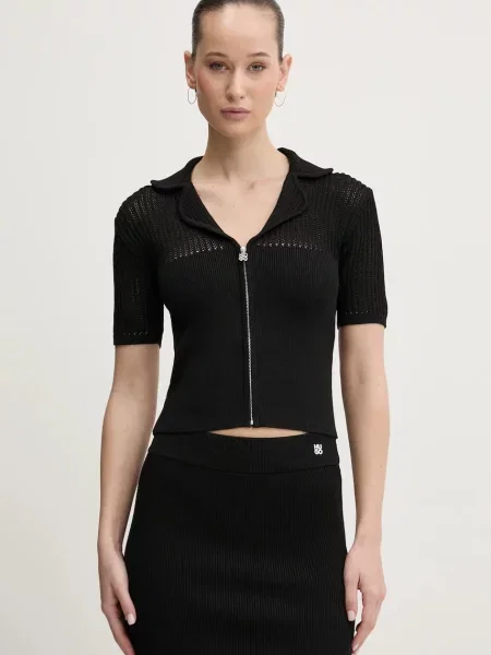 HUGO cardigan femei negru