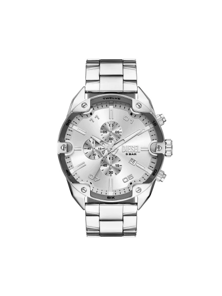 Годинник Diesel Spiked Chronograph срібний