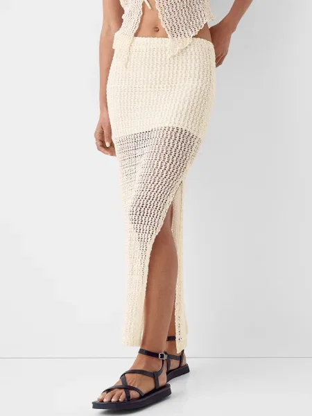 Bershka Krilo volneno bela