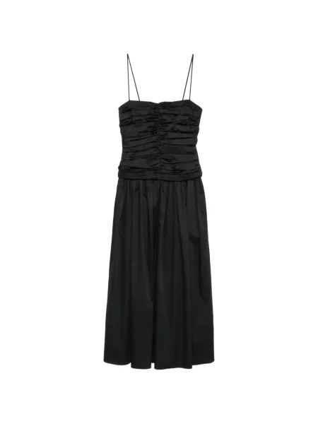 Rochie midi Tove cu volane negru