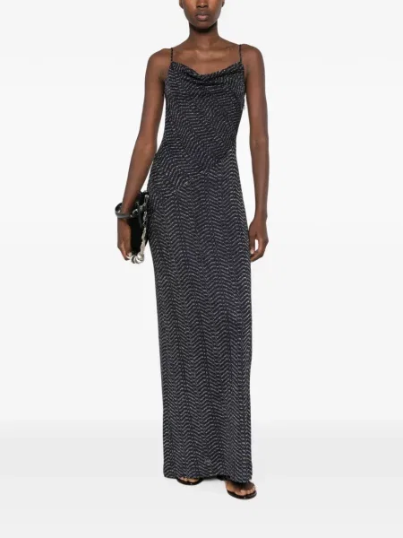 Rochie maxi Missoni tricotate albastru