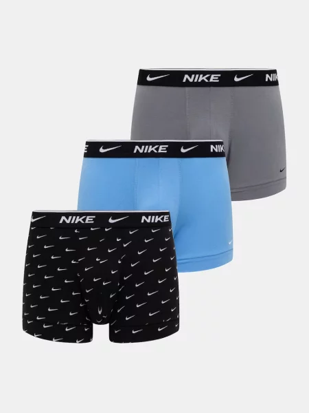 Nike testhezálló boxeralsó férfi elasztánnal csomag fekete