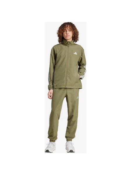 Dres damski adidas Sportswear Basic Woven 3 Stripes XS zielony