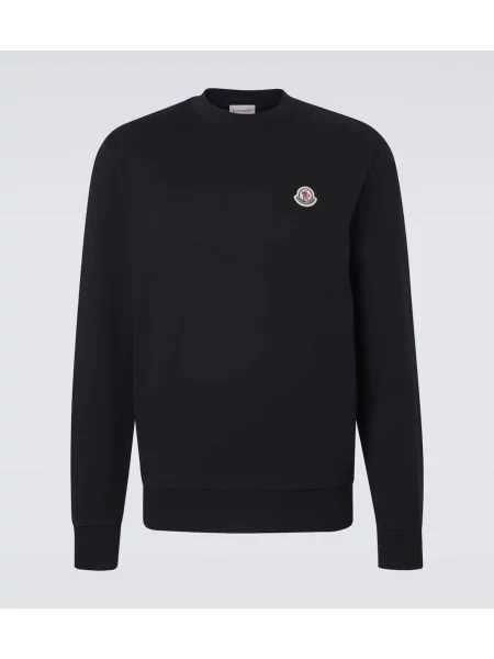 Hanorac Moncler din jerseu negru