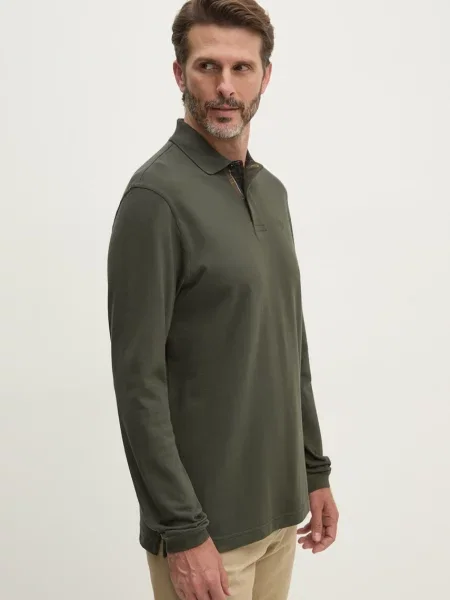 Barbour tričko s dlouhým rukávem zelené