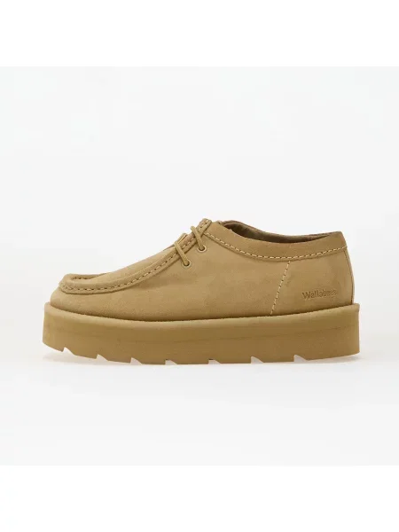 CLARKS Šnurovacie topánky Meare Walla svetlohnedá béžová