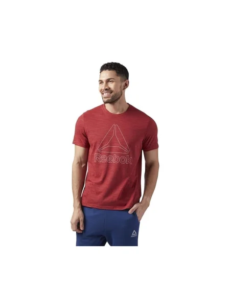 Tricou Reebok Sport melange bordo