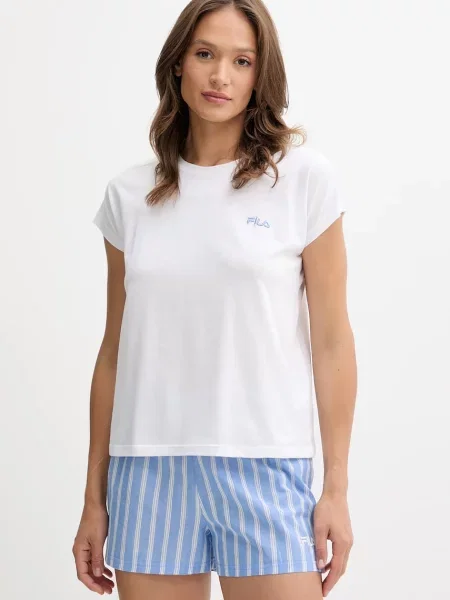 Пижама Fila дамска от сатен бяло