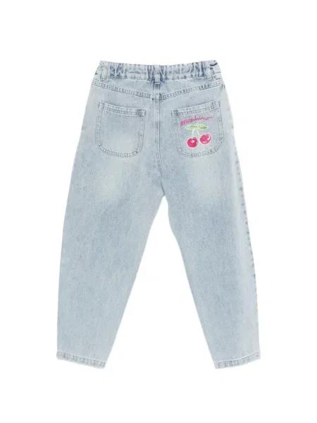 Jeansy dziecięce Moschino niebieskie
