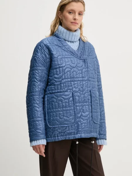 Двостороння куртка MUNTHE TIMOTHIE перехідна oversize чорний