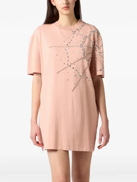 Mini rochie mini Philipp Plein de costum mini roz