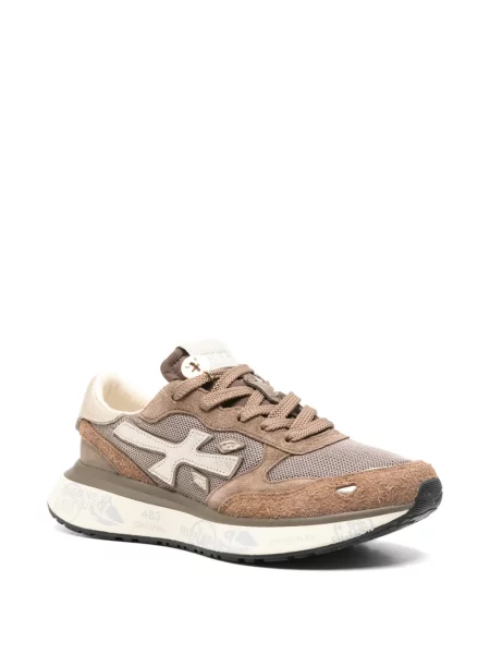 Sneakerși Premiata cu autograf maro