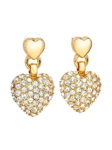 Cercei Kenneth Jay Lane de cristal auriu
