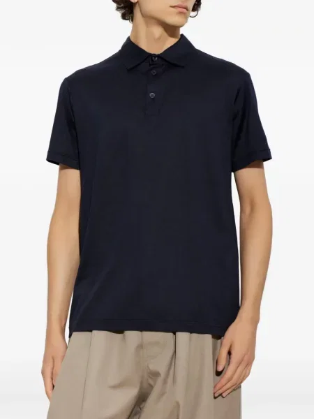 Scurt tricou polo Giorgio Armani albastru