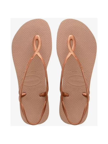 Japonki Havaianas Luna w kolorze złotym żółte