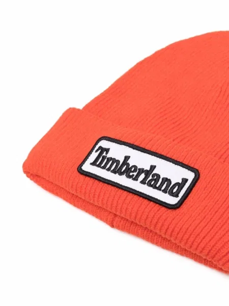 Czapka dziecięca Timberland pomarańczowa