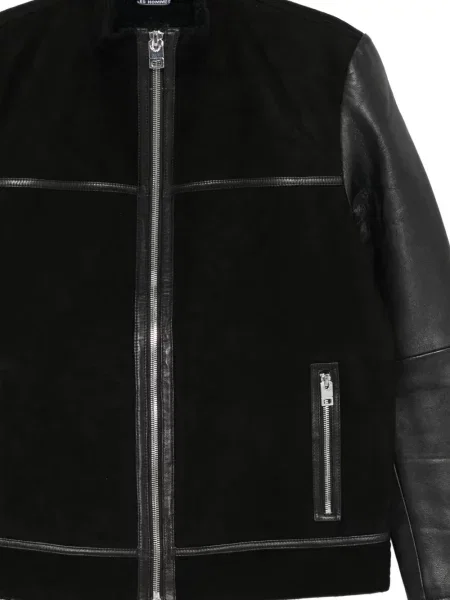 Geanta de piele Les Hommes negru