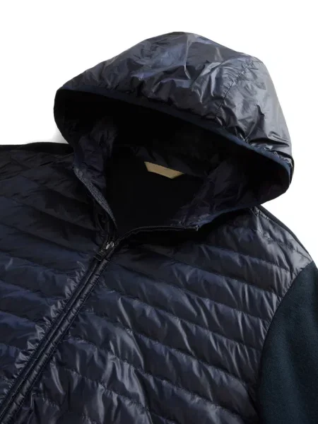 Jachetă cu glugă Woolrich cu glugă albastru