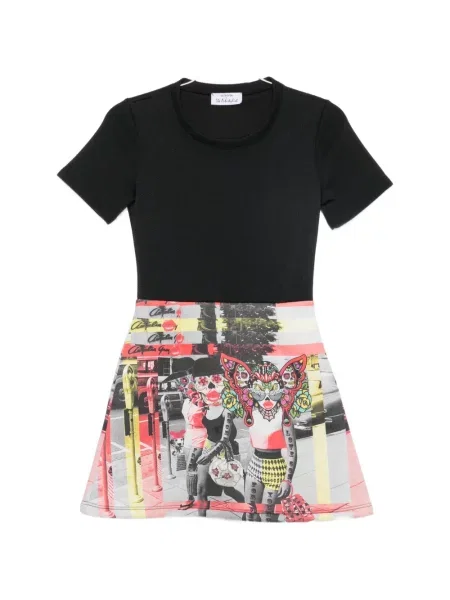 Scurt rochie mini The Artistylist cu imagine negru