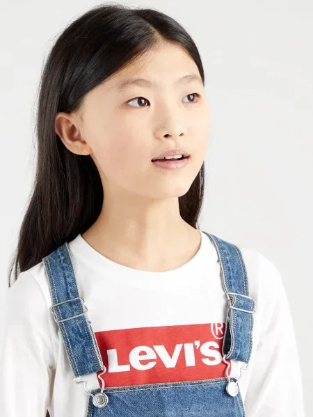 Levi's Detské tričko s dlhým rukávom biela