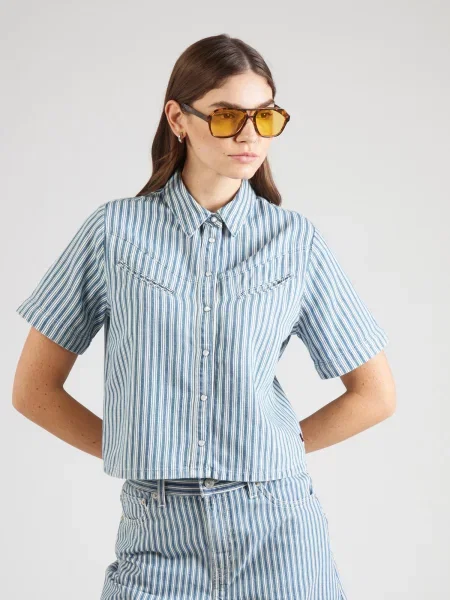 LEVI'S ® Blúzka Rinoa modrá biela