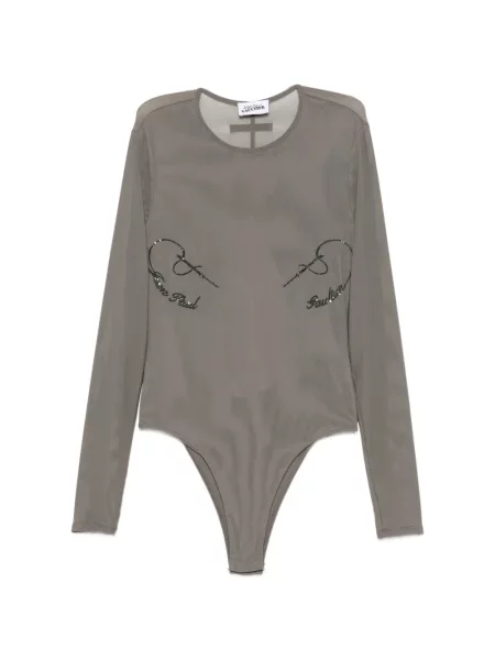 Body Jean Paul Gaultier cu paiete gri