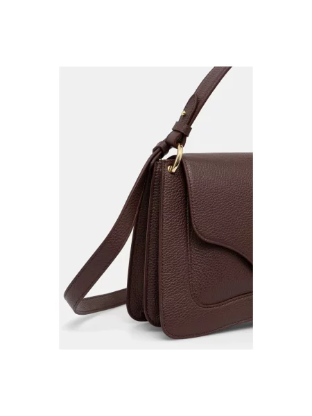 Torebka crossbody Coccinelle skórzana fioletowa