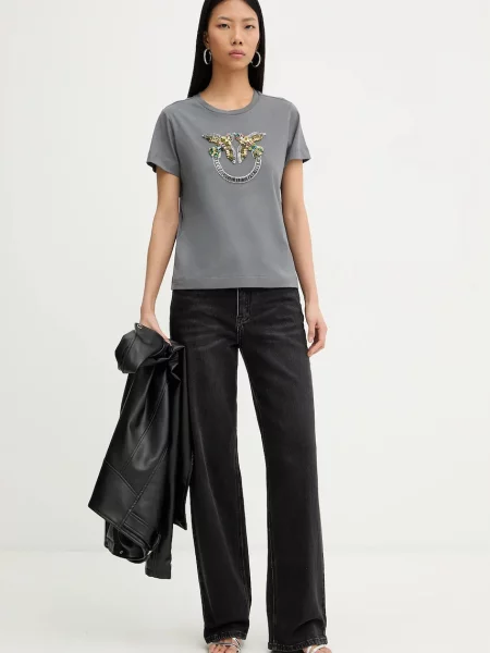 Pinko tricou din gri