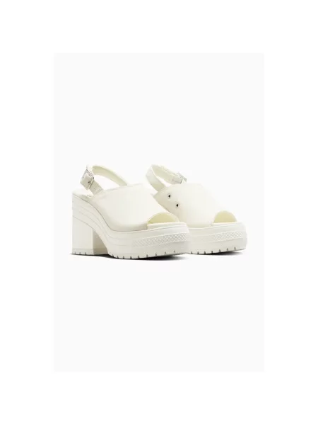 Converse Chuck 70 De Luxe Heel Mule Kobiety Sandały Converse Krem Size: 7 białe