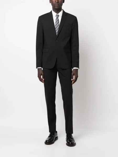 Oblekový jednořadý oblek Dsquared2 černý