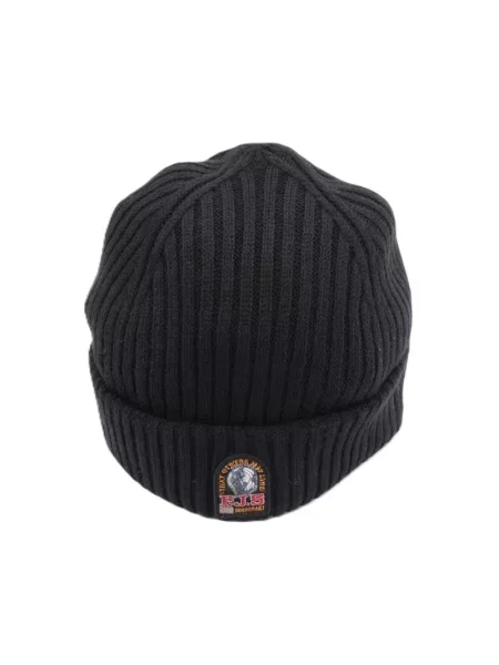 Czapka Parajumpers wełniana z logo czarna